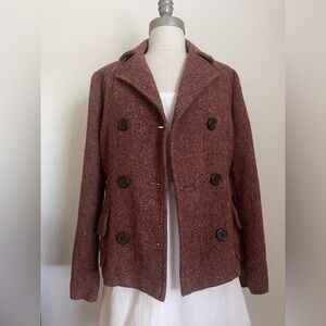 GAP Women's Brown Pea Coat